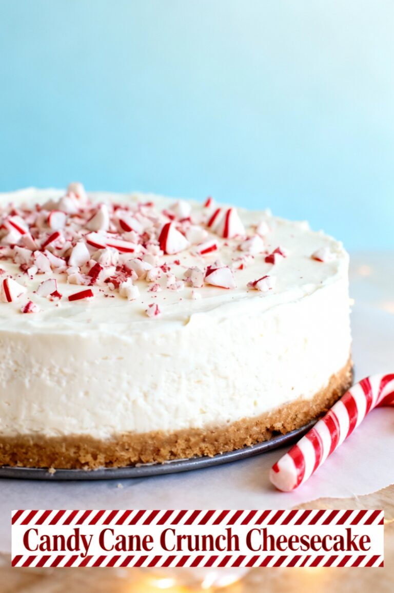 Candy Cane Crunch Cheesecake