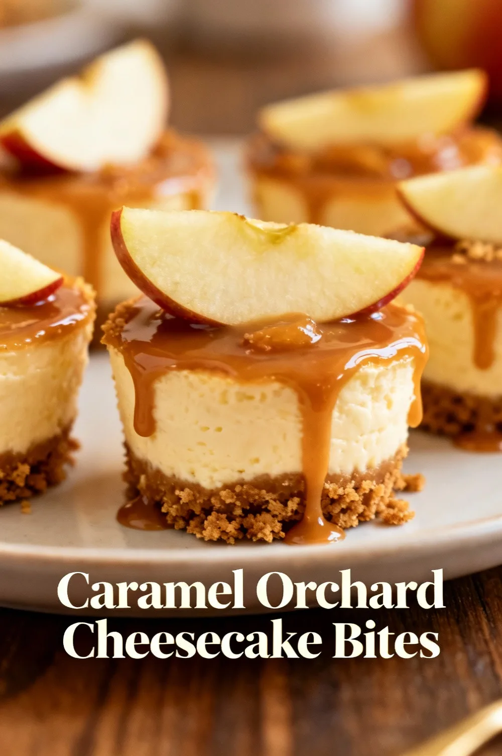 Caramel Orchard Cheesecake Bites