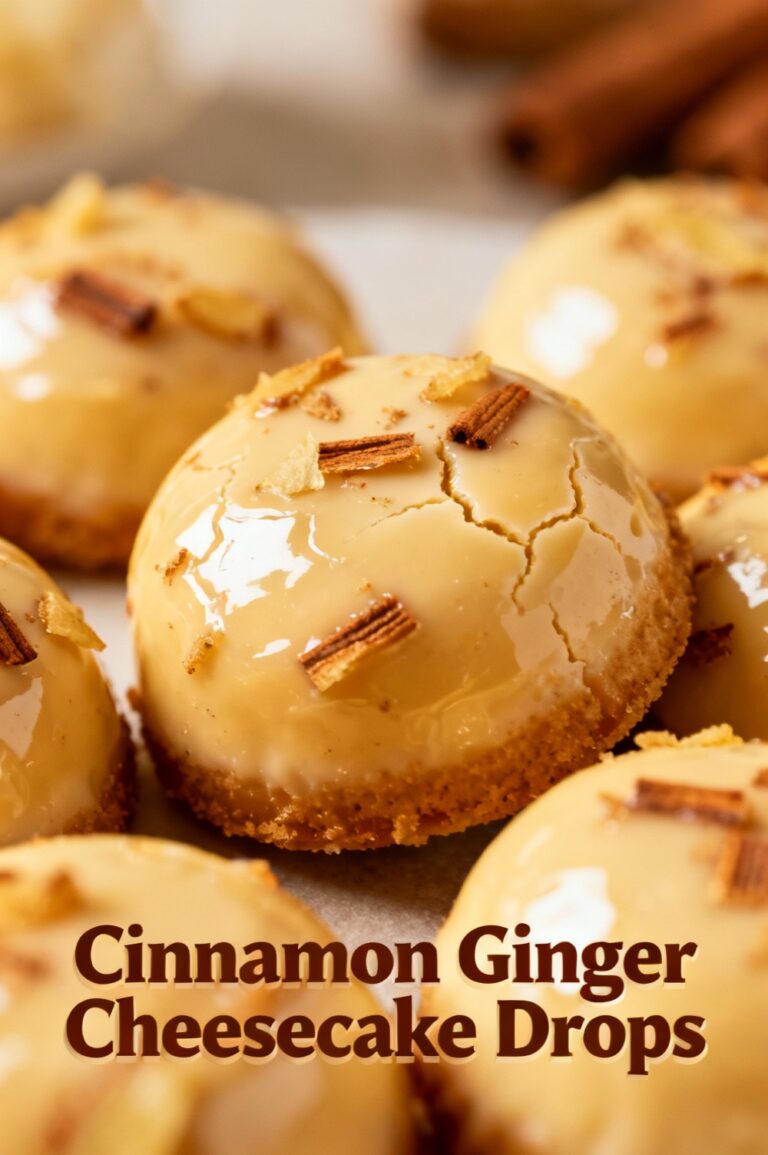 Cinnamon Ginger Cheesecake Drops