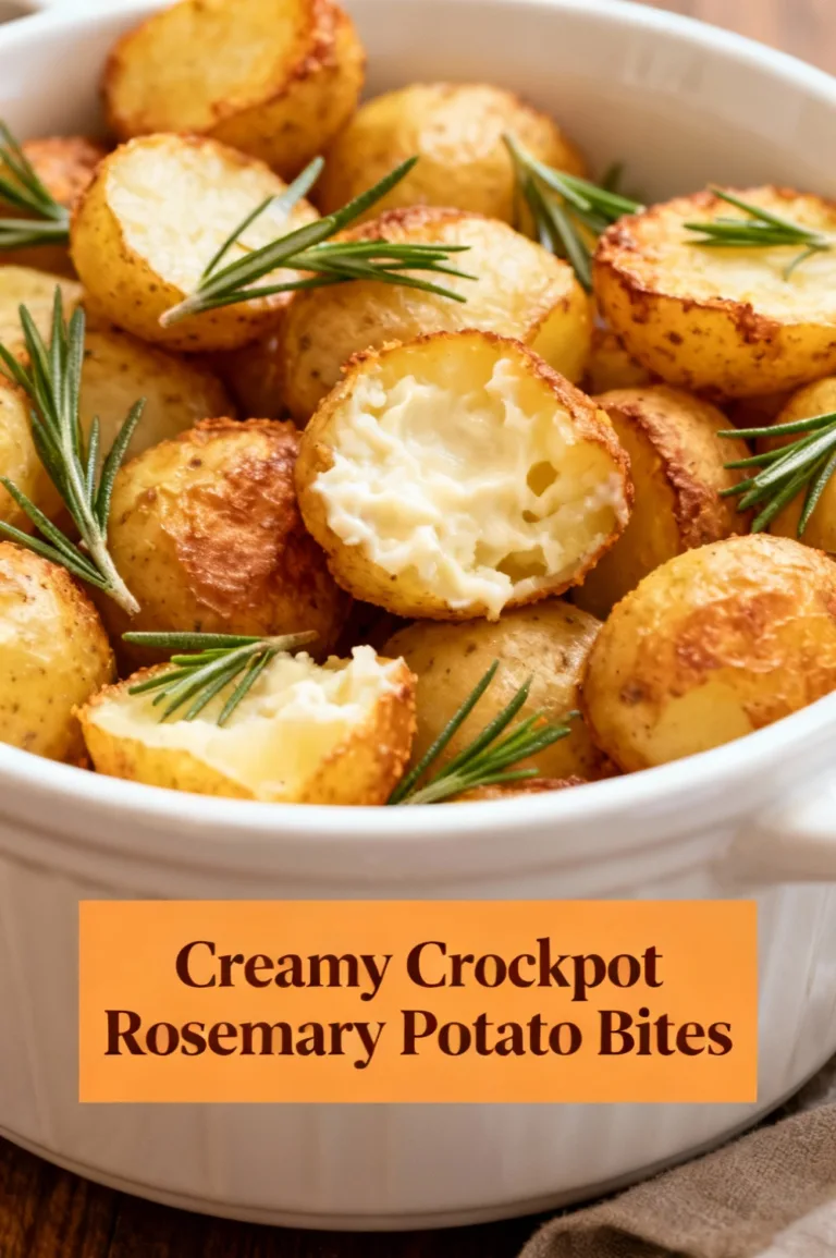 Creamy Crockpot Rosemary Potato Bites