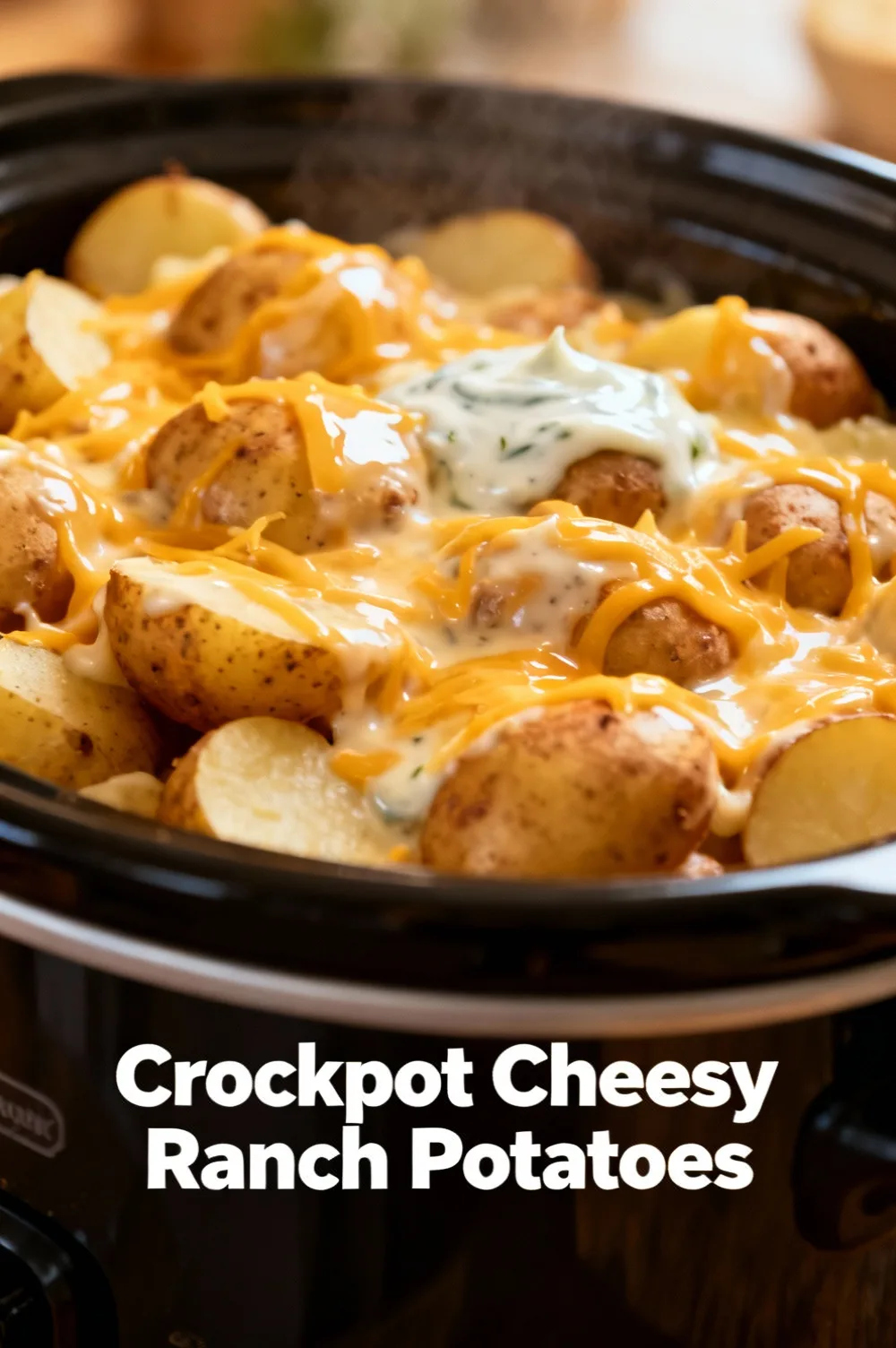 Crockpot Cheesy Ranch Potatoes