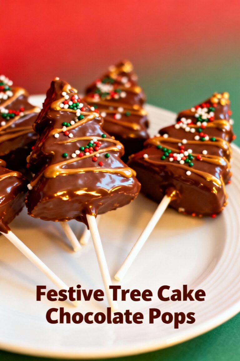 Festive Tree Cake Chocolate Pops