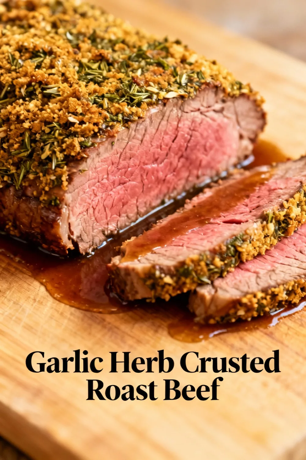 Garlic Herb Crusted Roast Beef