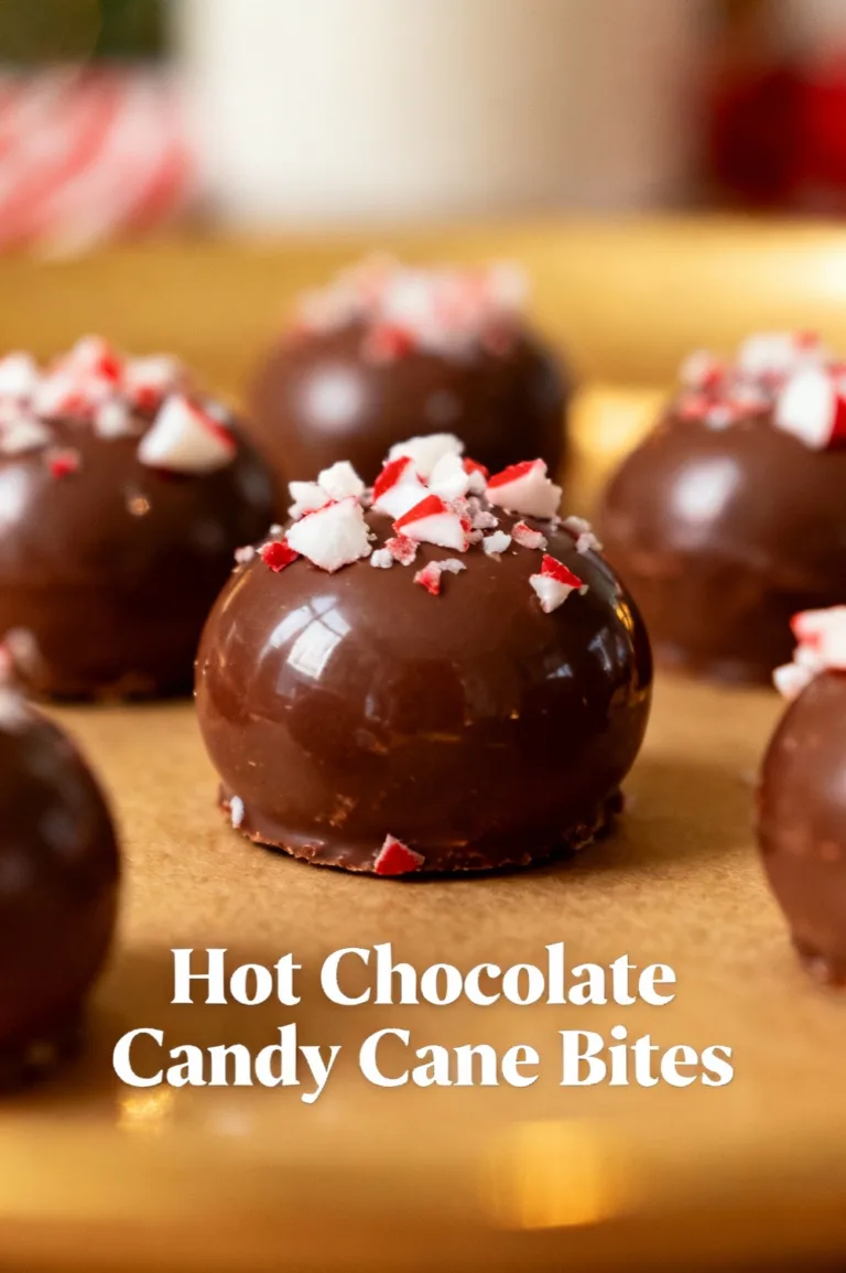 Hot Chocolate Candy Cane Bites