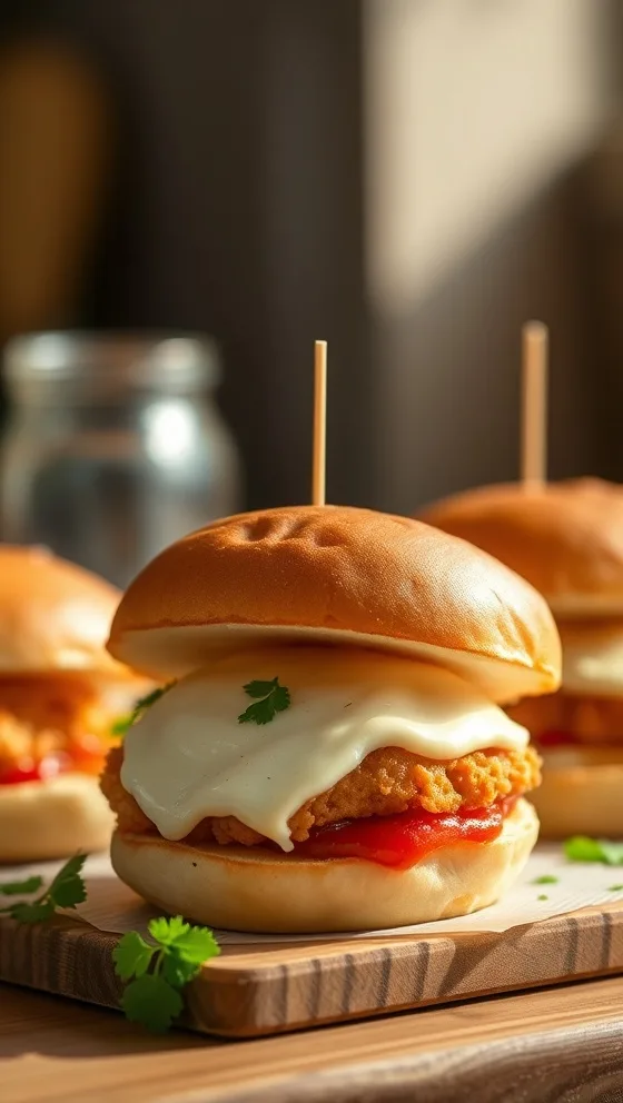 Mini Chicken Parm Sandwiches