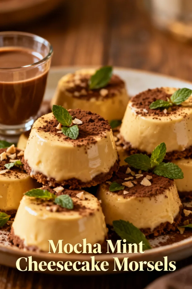 Mocha Mint Cheesecake Morsels