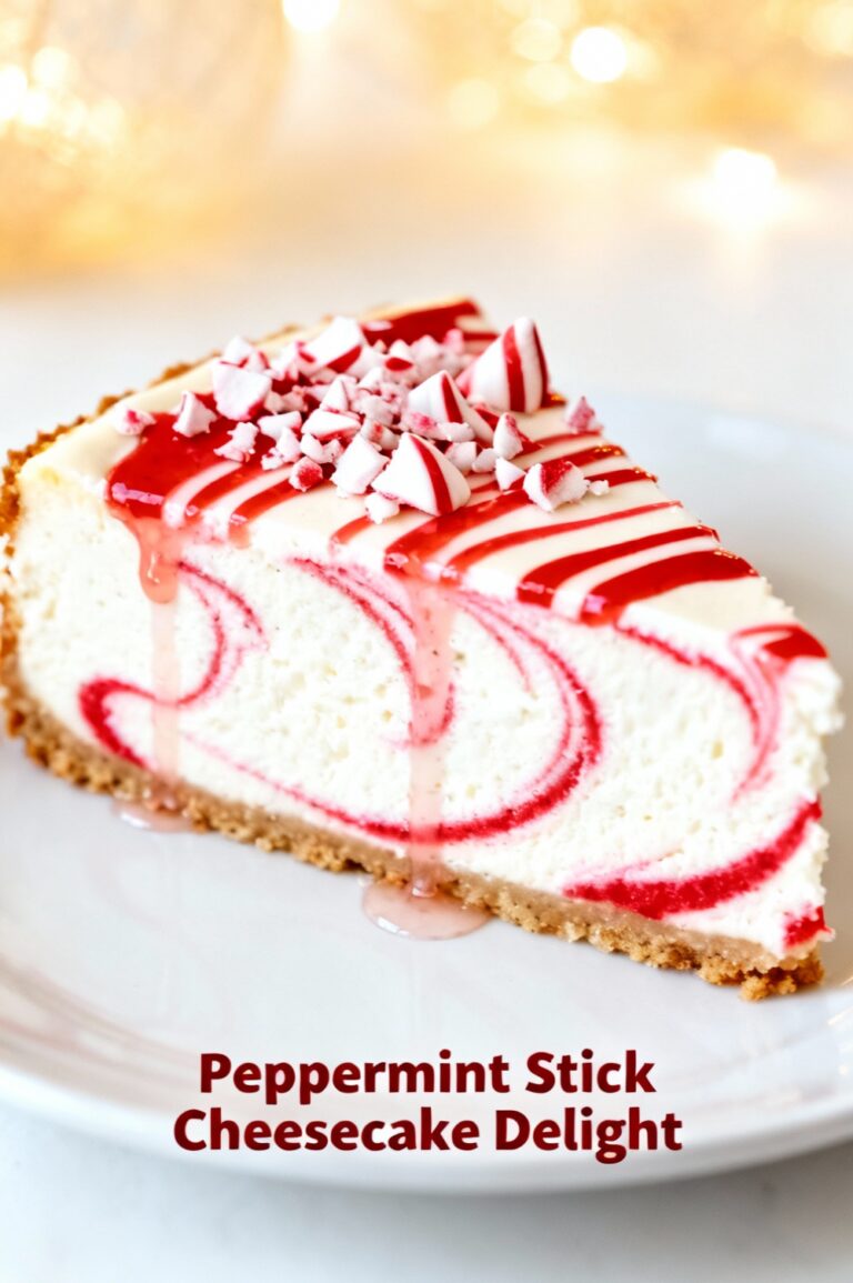 Peppermint Stick Cheesecake Delight