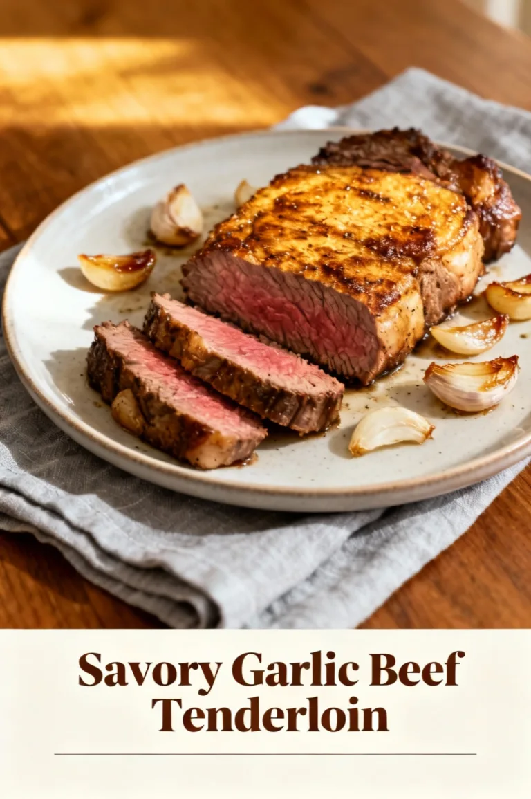 Savory Garlic Beef Tenderloin