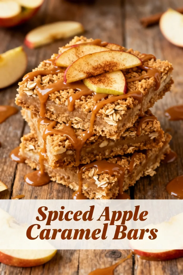 Spiced Apple Caramel Bars