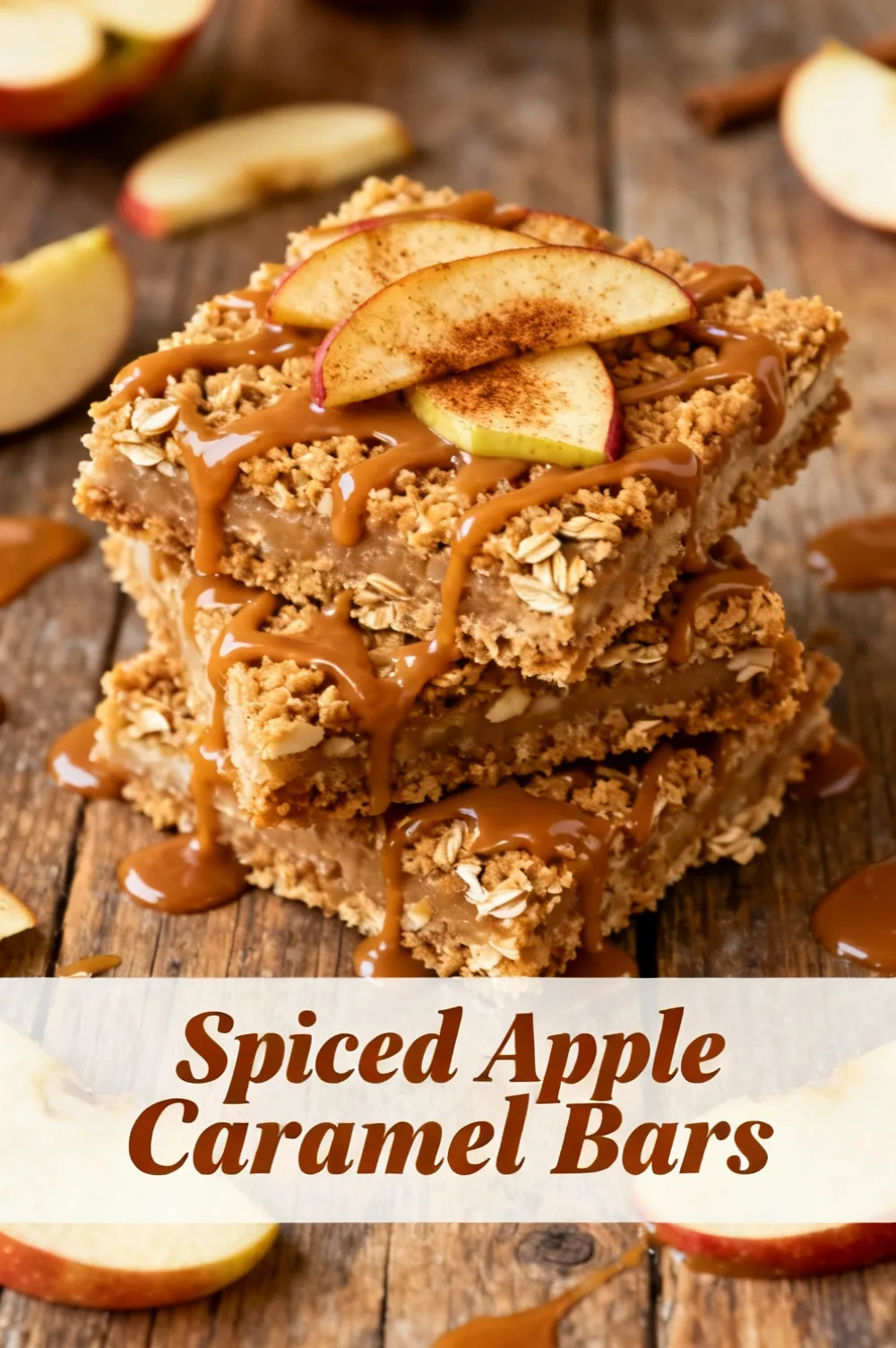 Spiced Apple Caramel Bars