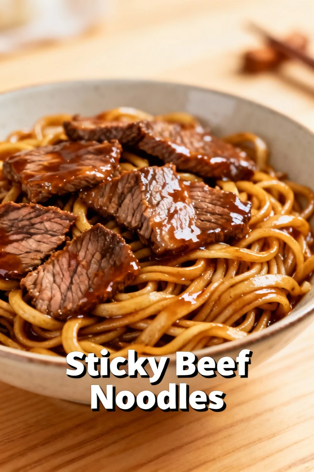 Sticky Beef Noodles