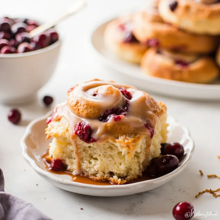 Tangy Cranberry Cream Cheese Rolls