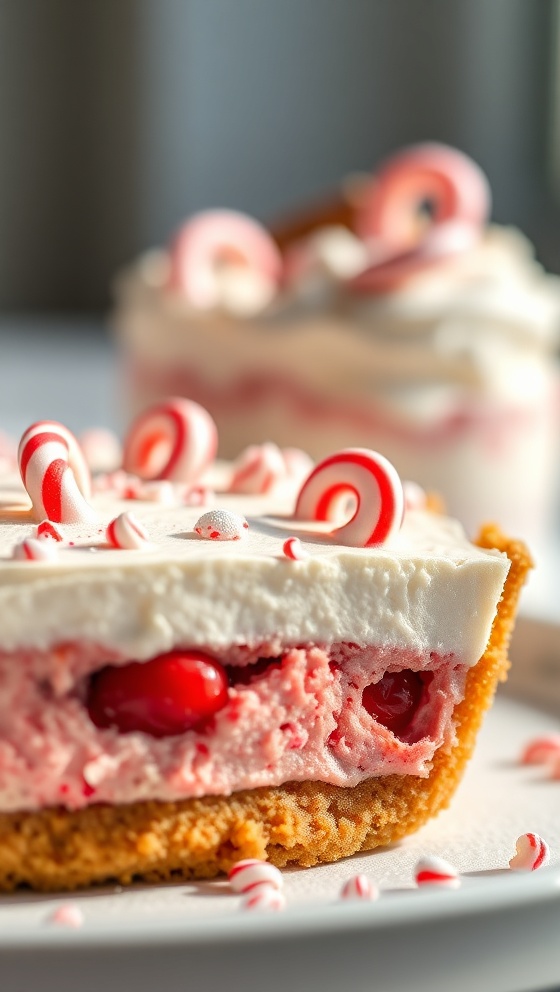 Candy Cane Cream Pie