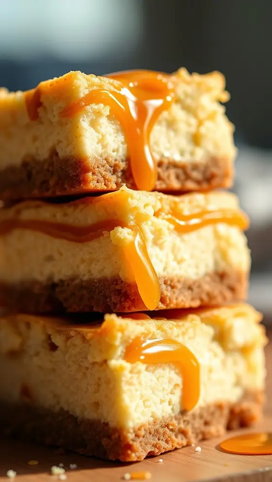 Caramel Apple Cheesecake Bars