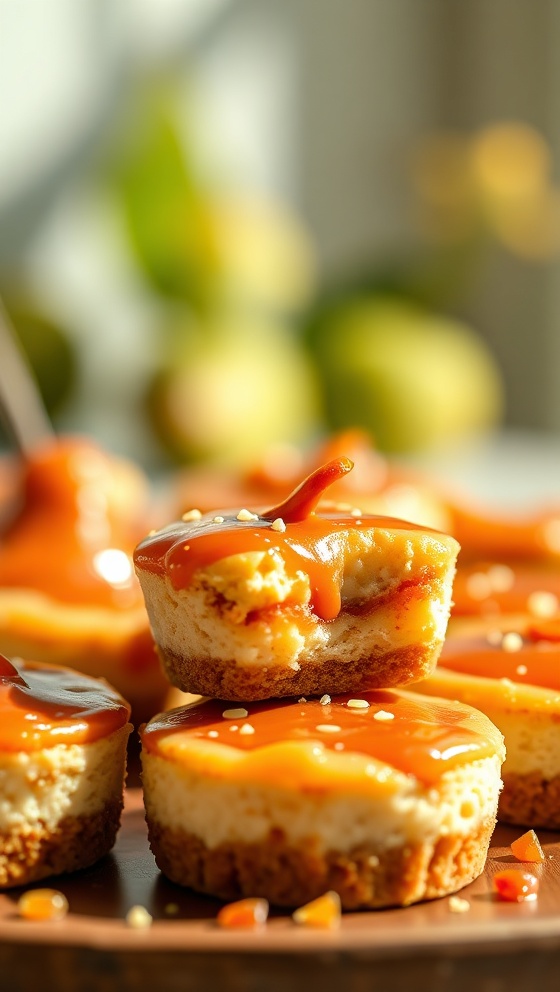 Caramel Orchard Cheesecake Bites