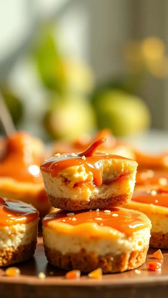 Caramel Orchard Cheesecake Bites