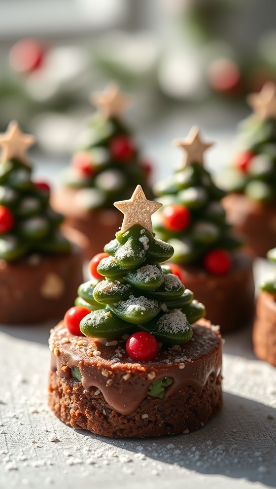 Christmas Tree Cake Truffle Bites