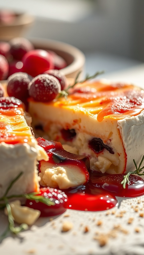 Festive Brie and Cranberry Bake