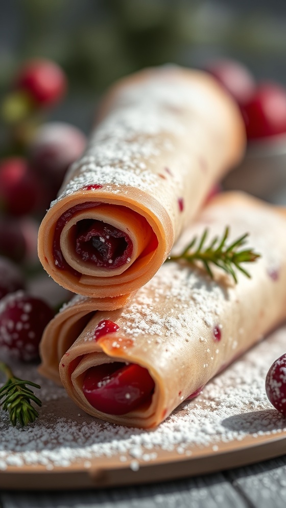 Festive Cranberry Roll Ups
