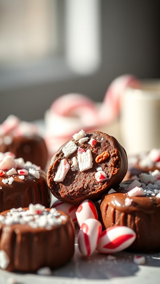 Hot Chocolate Candy Cane Bites