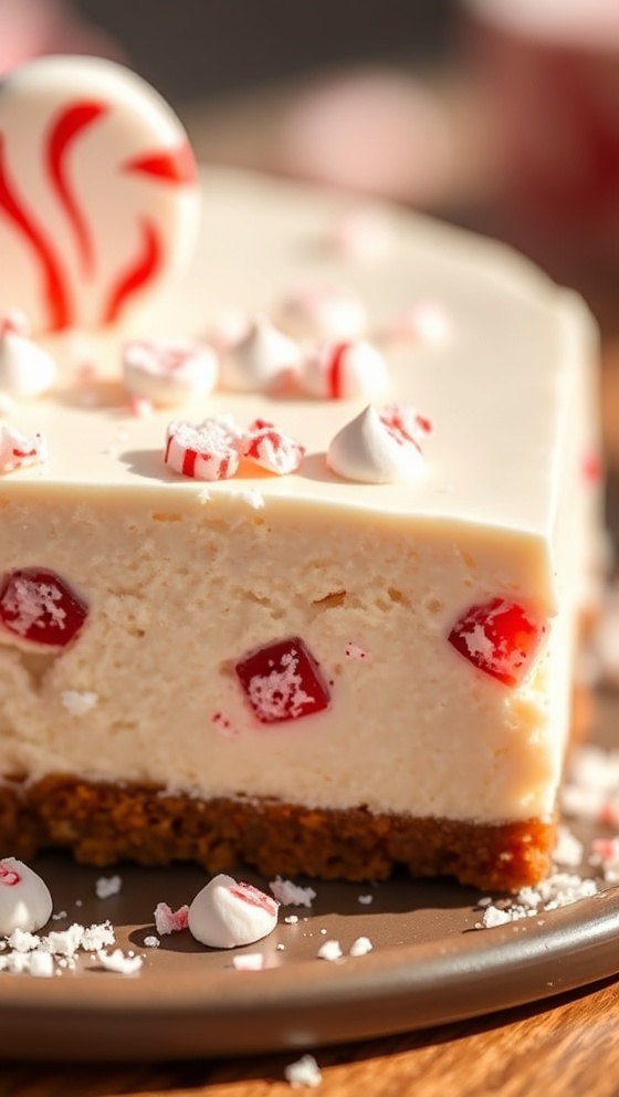 Peppermint Stick Cheesecake Delight
