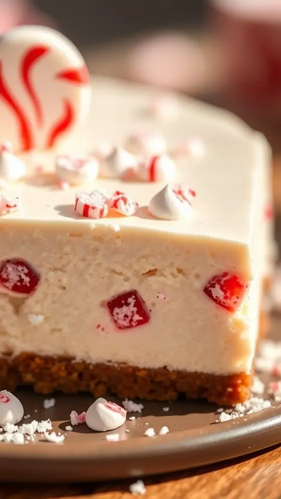 Peppermint Stick Cheesecake Delight