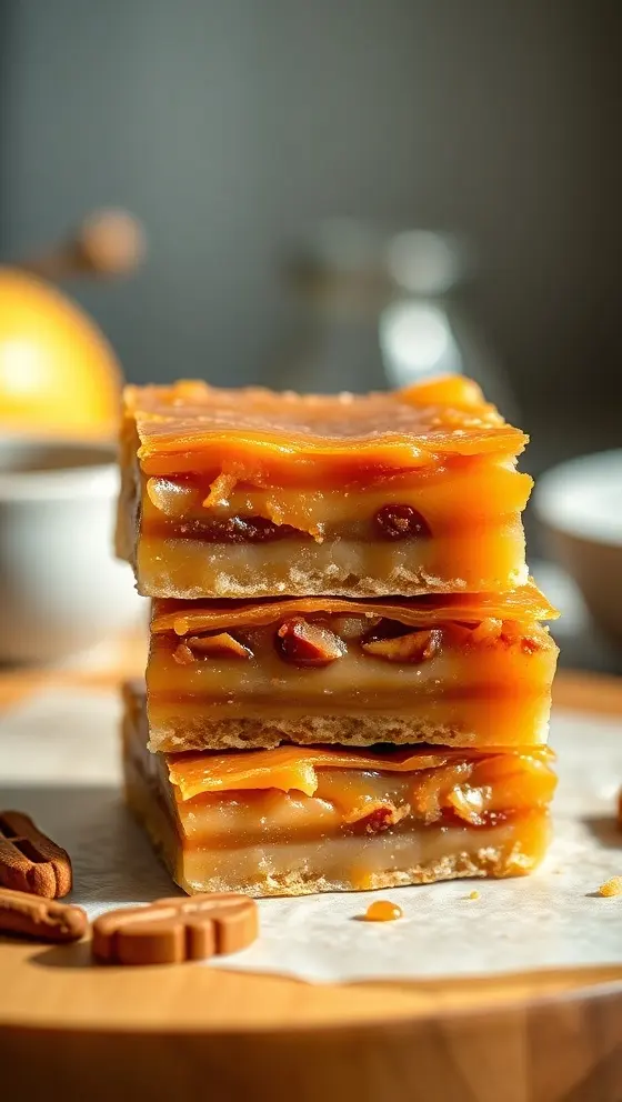 Spiced Apple Caramel Bars
