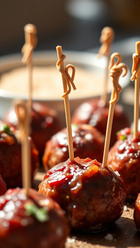 Spiced Cranberry Party Meatballs