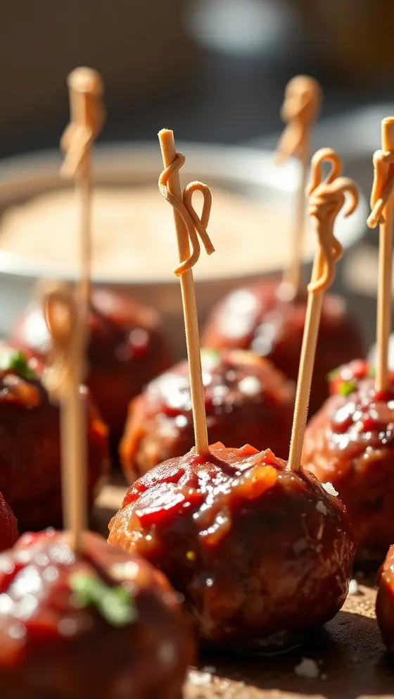 Spiced Cranberry Party Meatballs