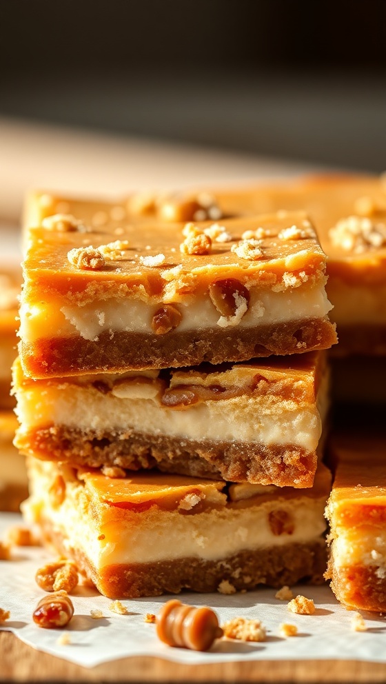 Toffee Apple Cheesecake Strips