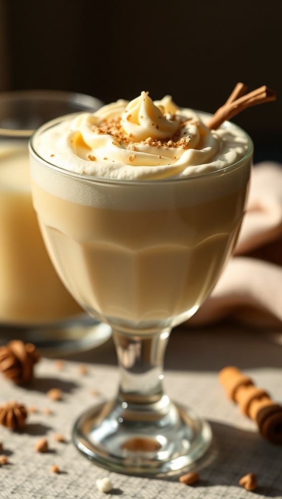Creamy Eggnog Irish Cream Sip
