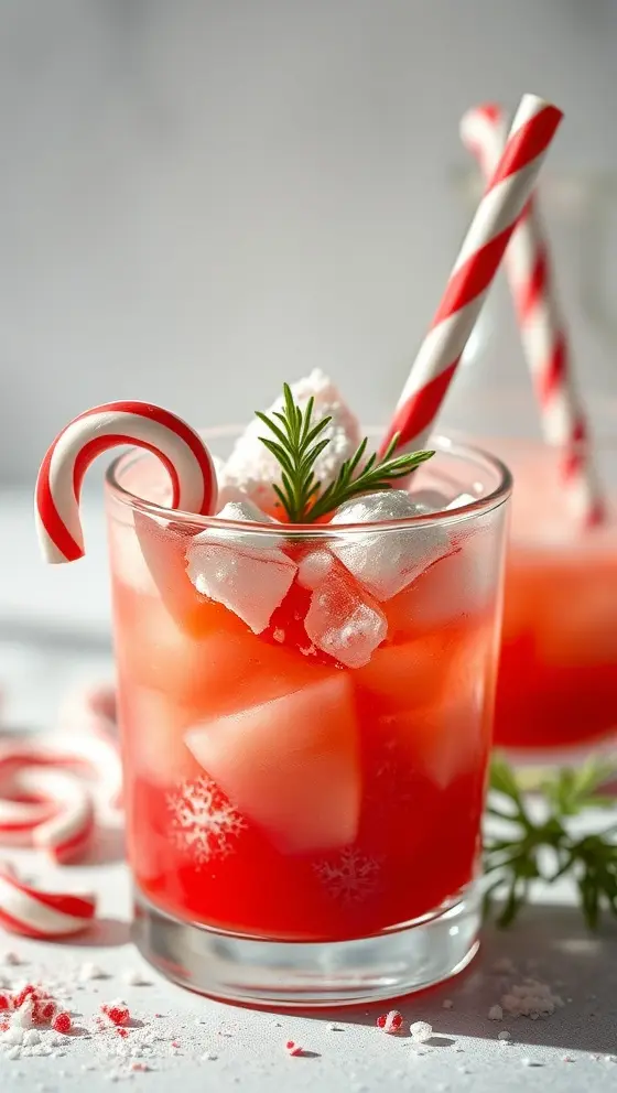 Crisp Candy Cane Cocktail