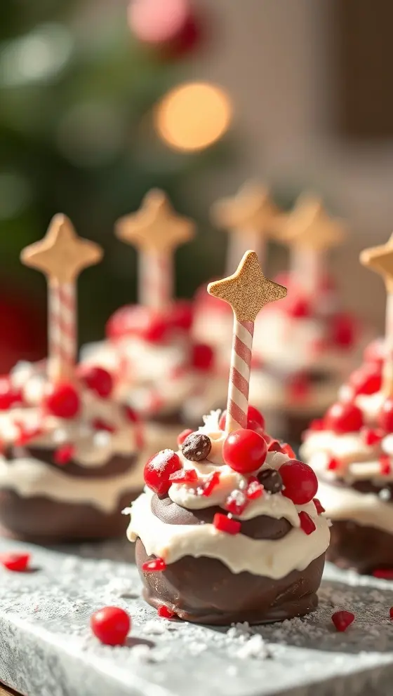 Festive Tree Cake Chocolate Pops