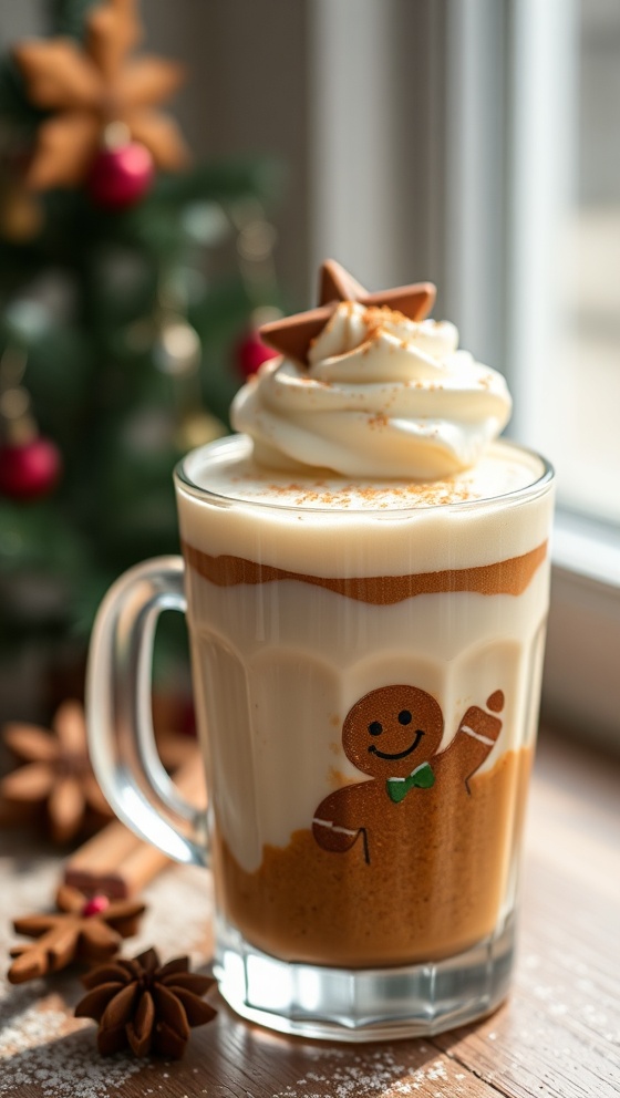 Holiday Gingerbread Cream Drink