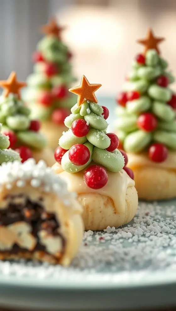 Holiday Tree Cake Cream Truffles