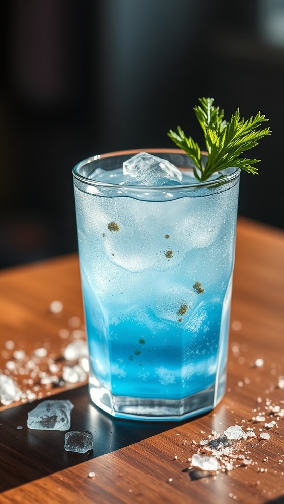 Icy Blue Snowflake Spritzer
