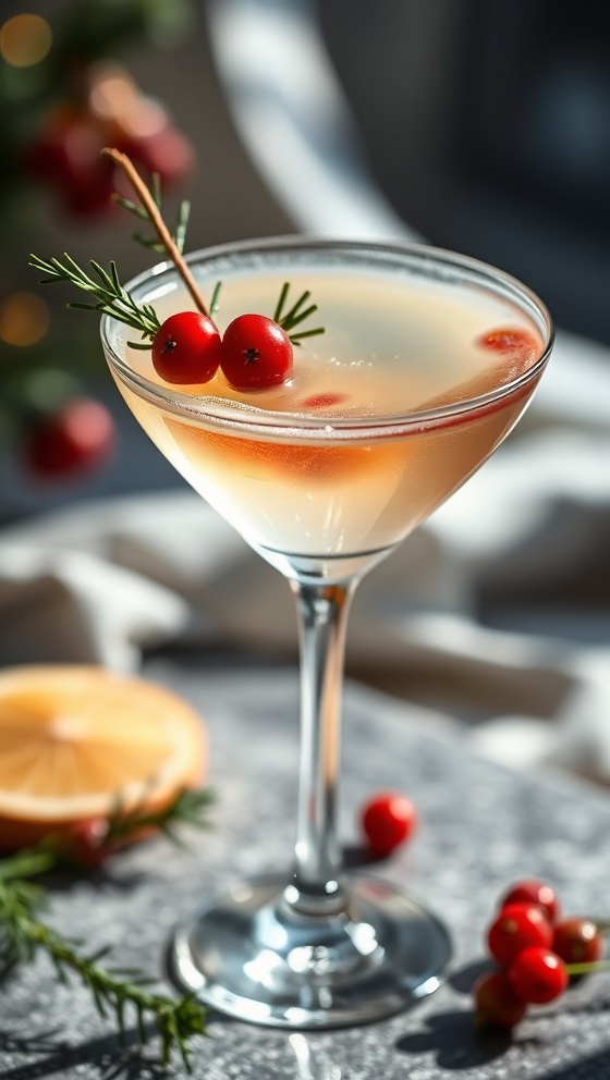 Jolly Mistletoe Martini