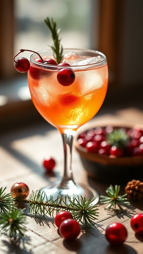 Merry Grinch Spritz Cocktail