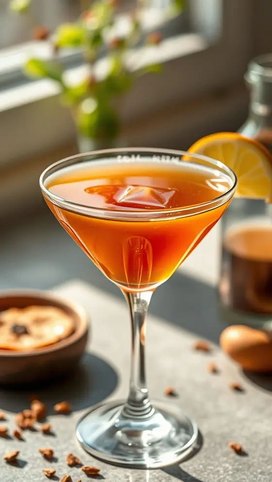 Molasses Ginger Martini Glow