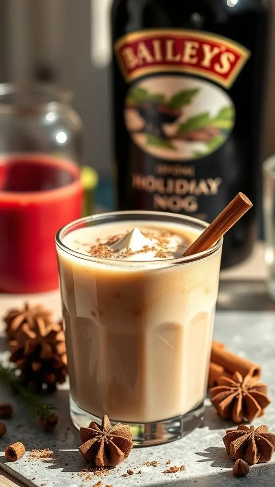 Nutmeg Baileys Holiday Nog