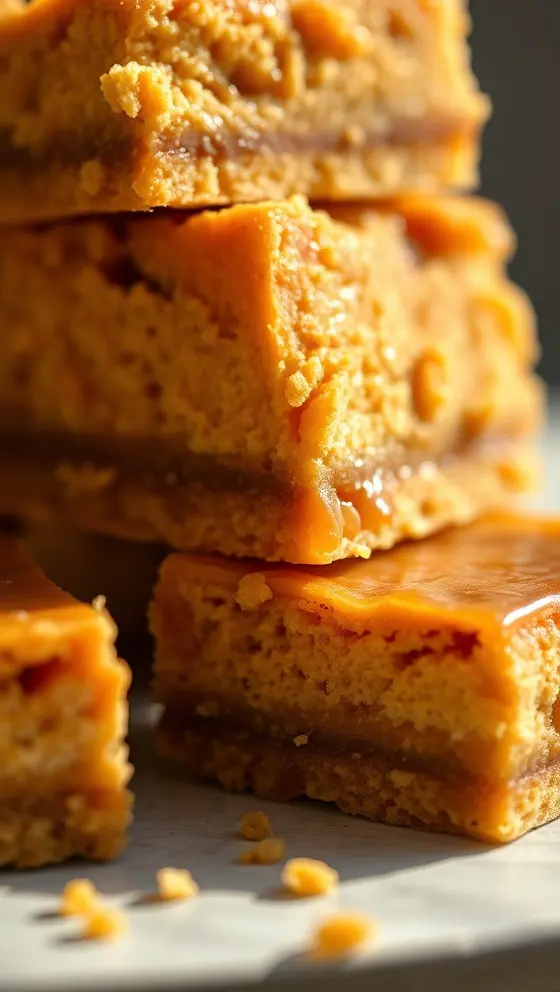 Caramelized Pumpkin Cheesecake Bars