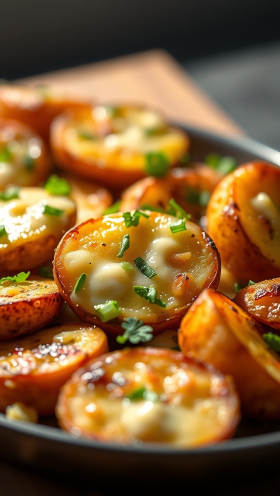 Cheesy Garlic Roasted Potatoes