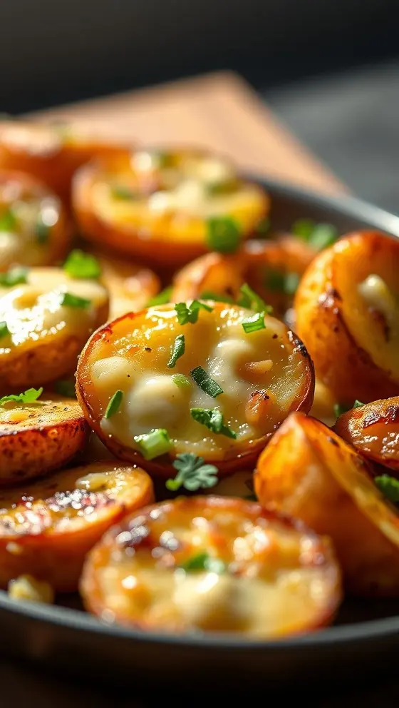 Cheesy Garlic Roasted Potatoes