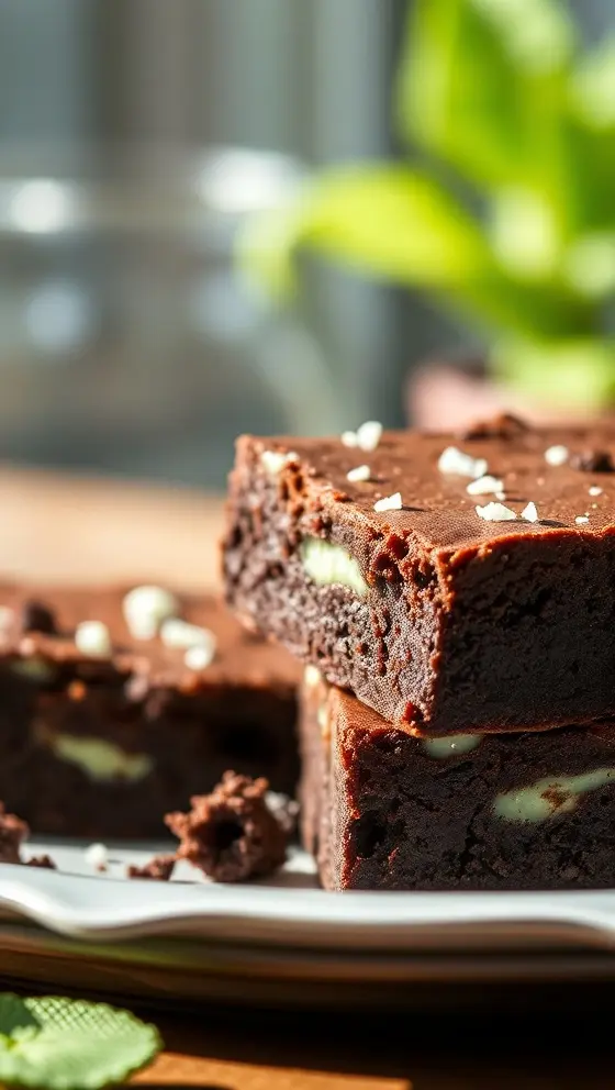 Chocolate Mint Fudge Brownies
