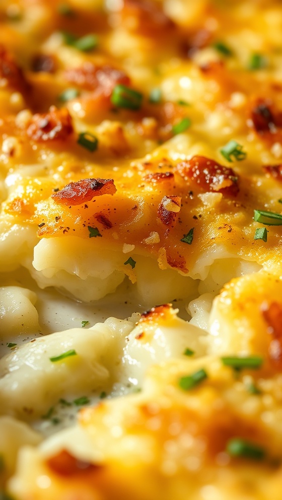 Crispy Parmesan and Gruyere Potato Gratin