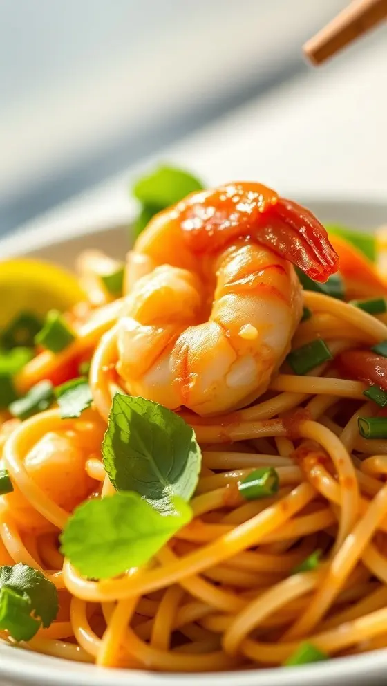 Garlic Butter Shrimp Pad Thai