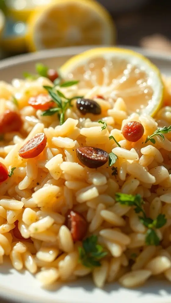 Lemon Orzo Salad