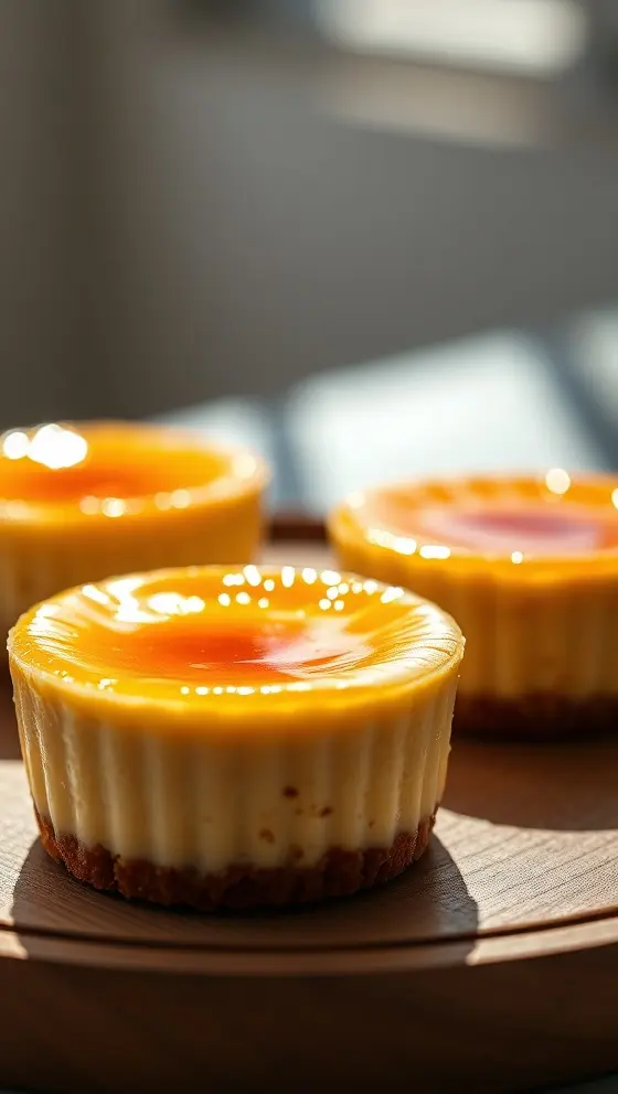 Mini Creme Brulee Cheesecakes