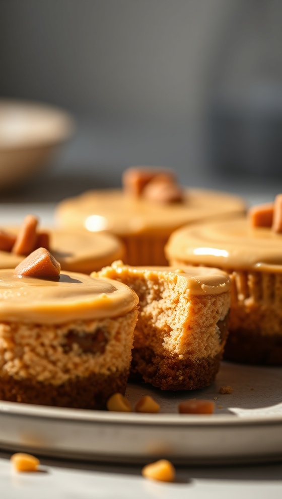 Mini Peanut Butter Cheesecakes