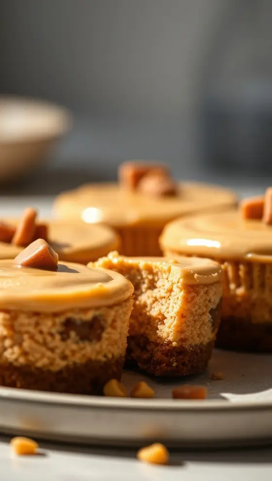 Mini Peanut Butter Cheesecakes